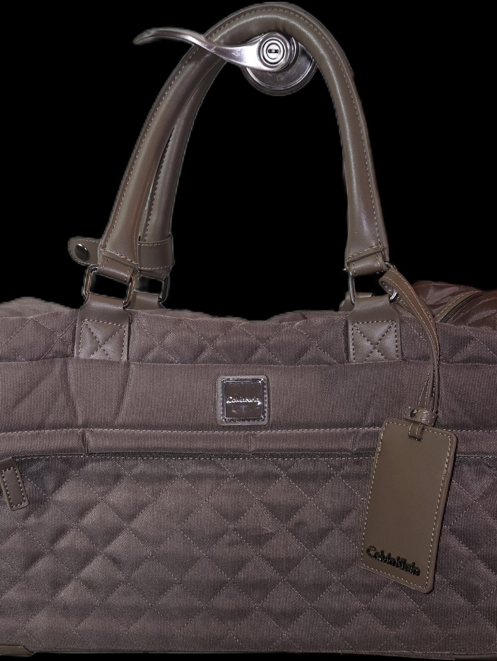 Chocolate Brown Calvin Klein Roller Luggage Bag In Great Condition.